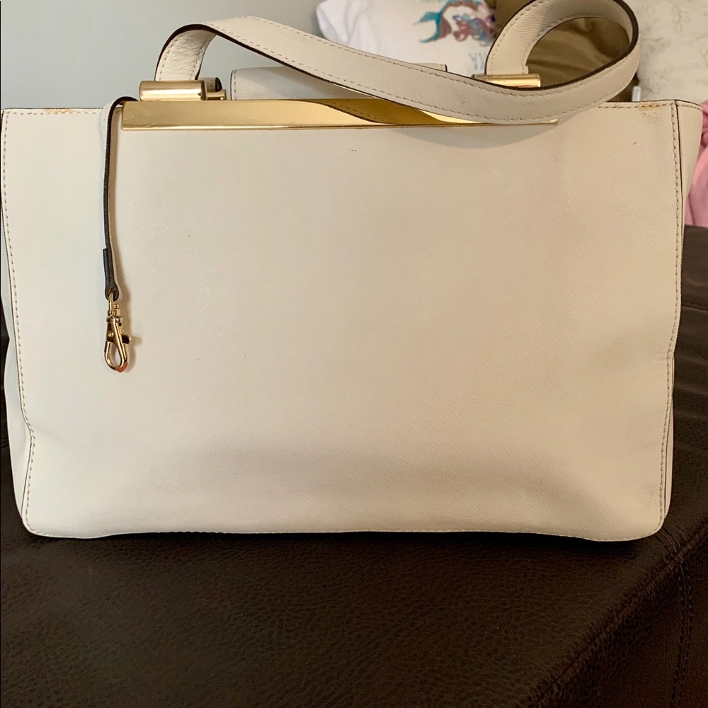 Michael Kors off white and golden purse